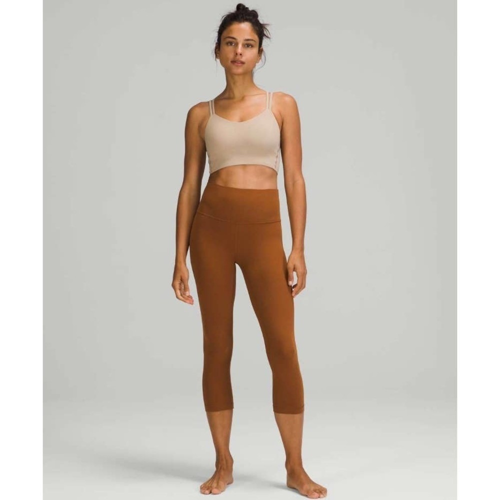 LULULEMON Align High Rise Crop 21" Legging Womens Plus 20 Copper Brown Pant NEW